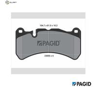 BRAKE PAD SET DISC BRAKE T1998N FOR MERCEDES-BENZ MASERATI QUATTROPORTE/V 6.2L