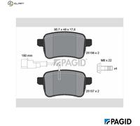 PAGID T2011N Brake pad set