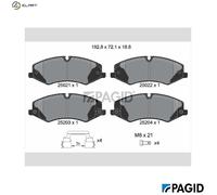 PAGID T2012N Brake pad set