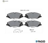 PAGID T2012N Brake pad set