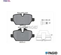 BRAKE PAD SET DISC BRAKE T2027N FOR MINI N47 C20 A 2.0L N47C16A N16B16A 1.6L