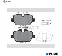 BRAKE PAD SET DISC BRAKE T2027N FOR MINI N47 C20 A 2.0L N47C16A N16B16A 1.6L