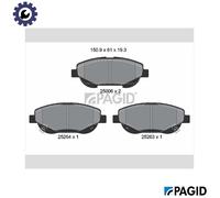 PAGID T2039N Brake pad set