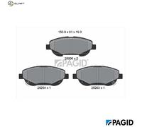 PAGID T2039N Brake pad set