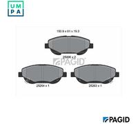 PAGID T2039N Brake pad set