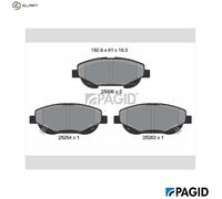 PAGID T2039N Brake pad set
