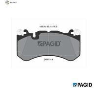 BRAKE PAD SET DISC BRAKE T2047N FOR MERCEDES-BENZ C-CLASS/T-Model CLK SL/AMG SL