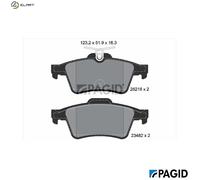 PAGID T2048N Brake pad set