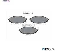 PAGID T2051N Brake pad set
