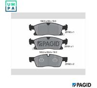 BRAKE PAD SET DISC BRAKE T2053N FOR DODGE JEEP GRAND/CHEROKEE/VAN/IV 3.6L 6cyl