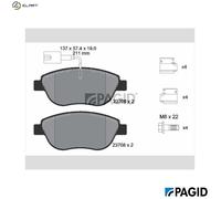 BRAKE PAD SET DISC BRAKE T2054N FOR FIAT FIORINO/MPV/Box/Body/MPV BRAVO/Van 1.2L