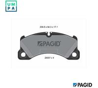 BRAKE PAD SET DISC BRAKE T2056N FOR VW AUDI BENTLEY PORSCHE TAYCAN/Turismo 3.0L