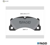 BRAKE PAD SET DISC BRAKE T2056N FOR VW AUDI BENTLEY PORSCHE TAYCAN/Turismo 3.0L