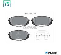 PAGID T2061N Brake pad set