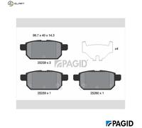 BRAKE PAD SET DISC BRAKE T2067N FOR SUZUKI VITARA S-CROSS/SX4 SWIFT/IV BALENO