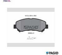 BRAKE PAD SET DISC BRAKE T2073N FOR SUZUKI NISSAN QASHQAI/+2/VAN X-TRAIL/II 2.4L