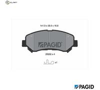 BRAKE PAD SET DISC BRAKE T2073N FOR SUZUKI NISSAN QASHQAI/+2/VAN X-TRAIL/II 2.4L