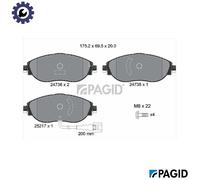 BRAKE PAD SET DISC BRAKE T2074N FOR SKODA VW CC/B7/PASSAT/B6 GOLF/VII SHARAN
