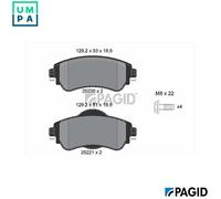PAGID T2075N Brake pad set