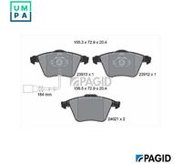 PAGID T2084N Brake pad set