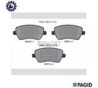 PAGID T2087N Brake pad set