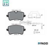 BRAKE PAD SET DISC BRAKE T2091N FOR AUDI CHJA 2.0L 4cyl A8 D4CPAA/CVBA 2.5L 6cyl