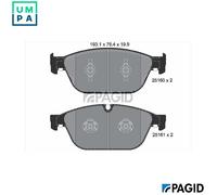 PAGID T2092N Brake pad set
