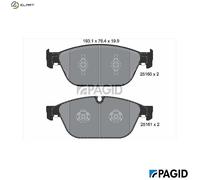 PAGID T2092N Brake pad set