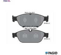 PAGID T2093N Brake pad set