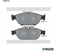 PAGID T2093N Brake pad set