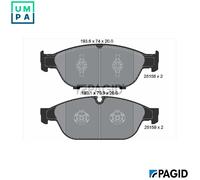 PAGID T2093N Brake pad set