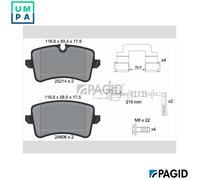 PAGID T2096N Brake pad set