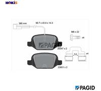 PAGID T2108N Brake pad set