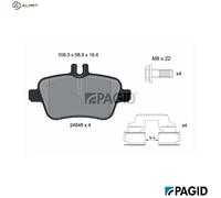 PAGID T2110N Brake pad set