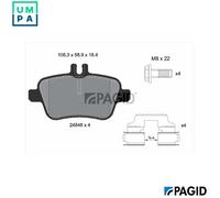 PAGID T2110N Brake pad set
