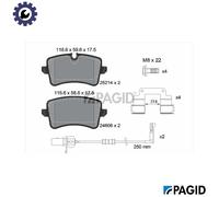 PAGID T2114N Brake pad set