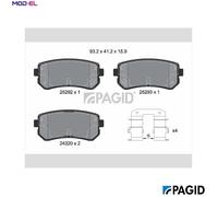 PAGID T2138N Brake pad set