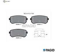 PAGID T2138N Brake pad set