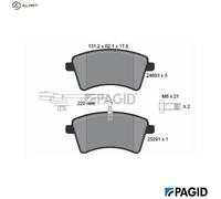 PAGID T2140N Brake pad set