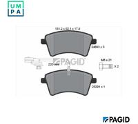 PAGID T2140N Brake pad set