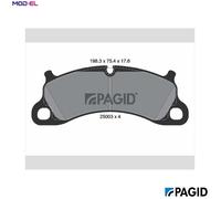 BRAKE PAD SET DISC BRAKE T2150N FOR PORSCHE 911/Targa/Convertible 3.0L 6cyl 911