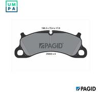 BRAKE PAD SET DISC BRAKE T2150N FOR PORSCHE 911/Targa/Convertible 3.0L 6cyl 911