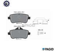 PAGID T2151N Brake pad set
