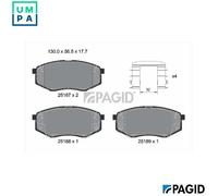 PAGID T2167N Brake pad set