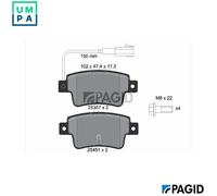PAGID T2168N Brake pad set