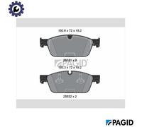 BRAKE PAD SET DISC BRAKE T2177N FOR MERCEDES-BENZ OM 651.960 2.1L 4cyl GLE 3.0L