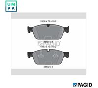 BRAKE PAD SET DISC BRAKE T2177N FOR MERCEDES-BENZ OM 651.960 2.1L 4cyl GLE 3.0L