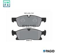 PAGID T2179N Brake pad set