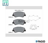 BRAKE PAD SET DISC BRAKE T2181N FOR HYUNDAI ACCENT/V/IV i20/III/ACTIVE KIA