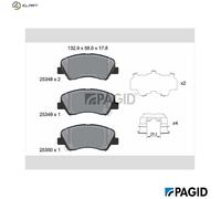 BRAKE PAD SET DISC BRAKE T2181N FOR HYUNDAI ACCENT/V/IV i20/III/ACTIVE KIA